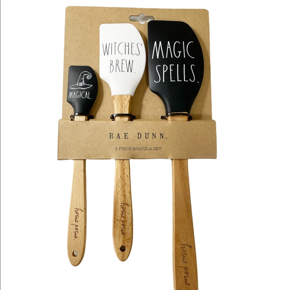 NEW Rae Dunn HOCUS POCUS 3pc Spatula Set👩🍳🧙♀️